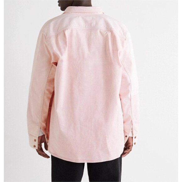 Acne Studios Panelled Denim Overshirt XS Mens Jacket Pink $540 - Picture 3 of 13